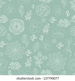 Light floral seamless pattern. Seamless pattern can be used for wallpapers, pattern fills, web page backgrounds, surface textures. Gorgeous seamless floral background
