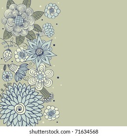 Light floral vintage background