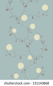 Light floral vintage seamless pattern for retro wallpapers