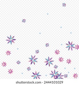 Light Flower Happy Transparent Background. Rainbow Petal Design. Minimal Color Flyer. Blue and Pink Inflorescence Abstract Banner.