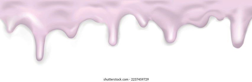 Light flowing caramel, on white background template - Vector illustration