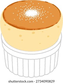Soufflé is a light and fluffy dish made by mixing meringue with various ingredients and baking it in the oven.
