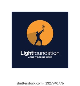 light foundation logo design