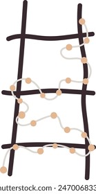 Ilustración vectorial de dispositivo de guirnalda ligera