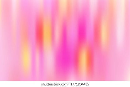 Light gentle art watercolor blurred background with spots and yellow, white, pink vertical halftone stains. Vector graphics on a pink background.