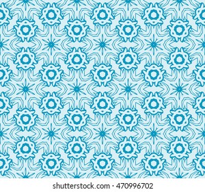 light gentle background of floral ornament for your greeting cards. blue color. vector illustration. for the design, printing, postcards. seamless pattern