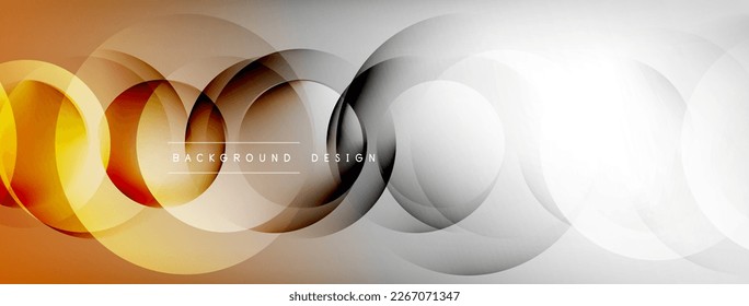 Fondo abstracto geométrico claro con líneas, círculos