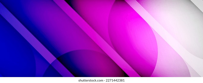 Light geometric abstract background with lines, circles