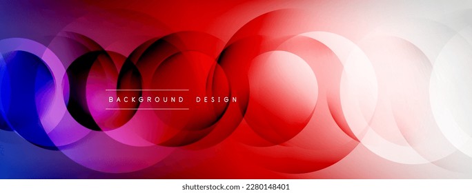 Light geometric abstract background with lines, circles