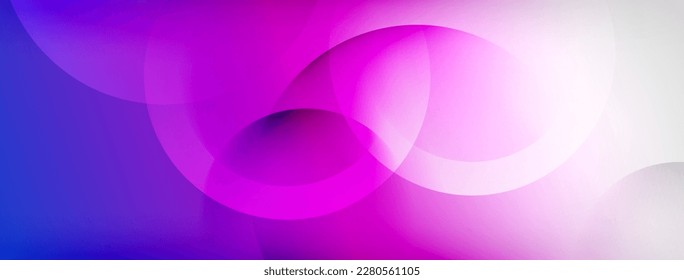 Light geometric abstract background with lines, circles