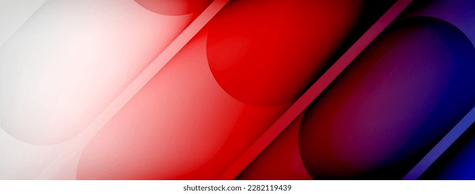 Light geometric abstract background with lines, circles