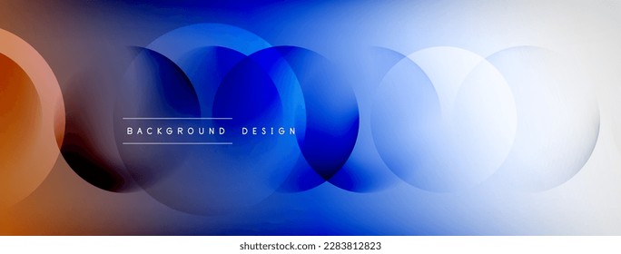 Light geometric abstract background with lines, circles