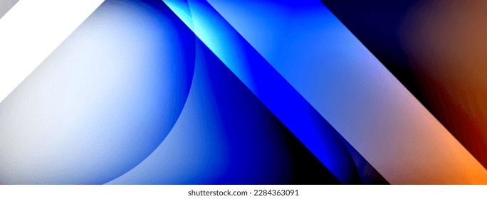 Light geometric abstract background with lines, circles