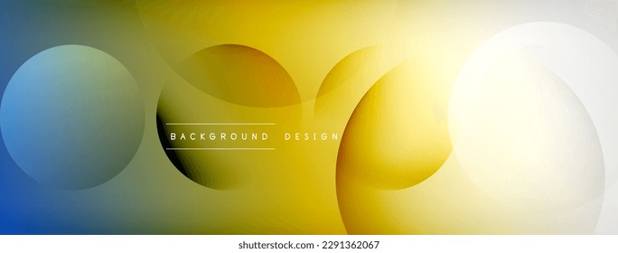 Light geometric abstract background with lines, circles