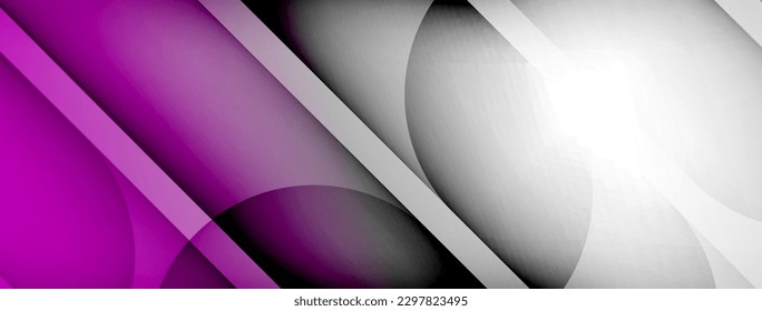 Fondo abstracto geométrico claro con líneas, círculos