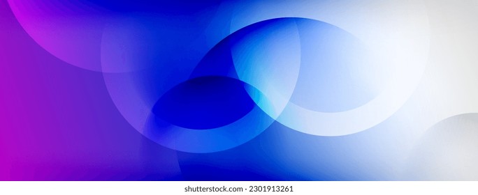 Light geometric abstract background with lines, circles