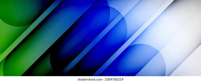 Light geometric abstract background with lines, circles