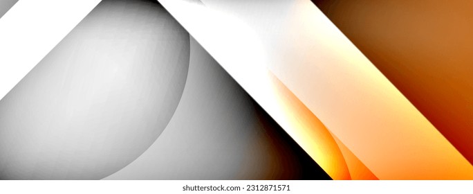 Light geometric abstract background with lines, circles