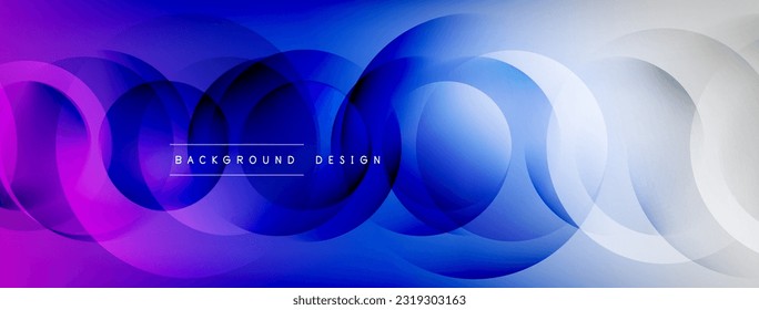 Fondo abstracto geométrico claro con líneas, círculos