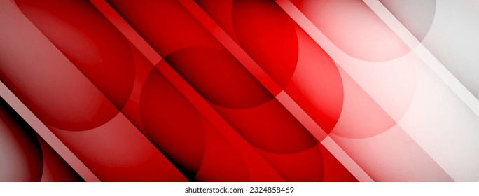 Light geometric abstract background with lines, circles