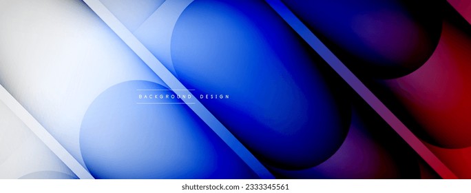 Light geometric abstract background with lines, circles