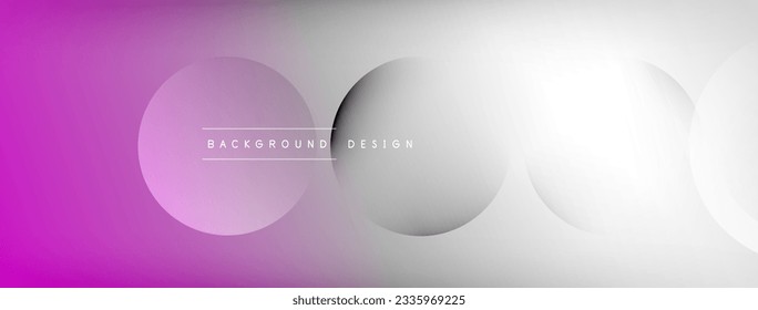 Light geometric abstract background with lines, circles