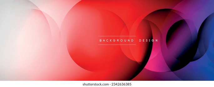 Light geometric abstract background with lines, circles