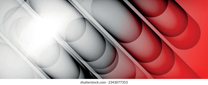 Fondo abstracto geométrico claro con líneas, círculos
