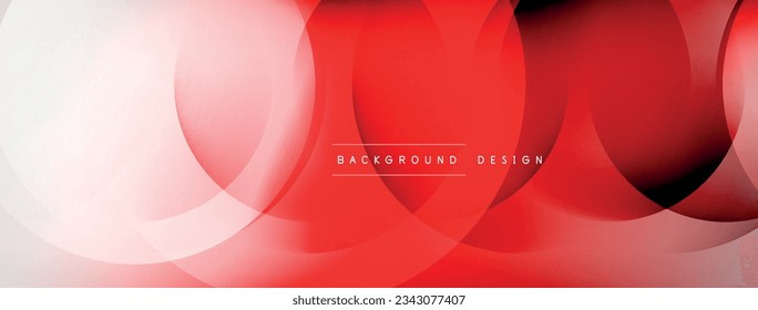 Light geometric abstract background with lines, circles