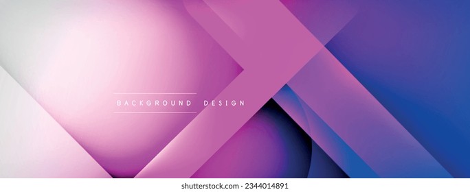 Light geometric abstract background with lines, circles