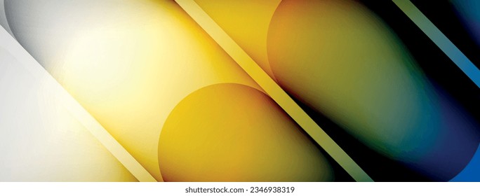 Lichtgeometrischer abstrakter Hintergrund mit Linien, Kreisen