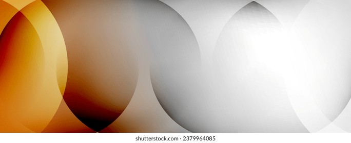 Light geometric abstract background with lines, circles