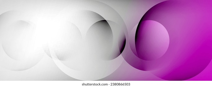 Light geometric abstract background with lines, circles
