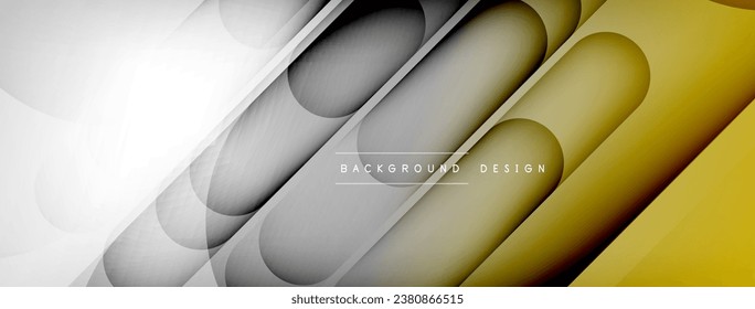 Light geometric abstract background with lines, circles