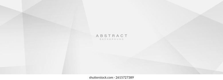 Light geometric abstract background with soft polygonal shapes and minimal white gradient design