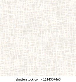 Light geometric background with squares. Seamless pattern Two colors beige and white. For printing on fabric, paper, wrapper, scrapbooking, patchwork. Minimum design Vector illustration