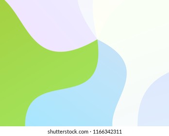 Light geometric background with wavy shapes. Simple backdrop for advertising, web banners, posters, social networks. Abstract pattern. Vector illustration