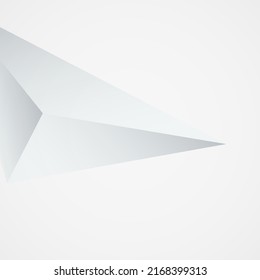 Light Geometric Creative Vector  Gray Background. Shapes Technology Presentation. Transparent Minimal Magazine. Dynamic Triangle Catalog.