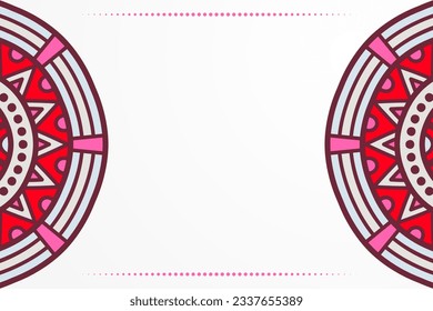 Geometrischer, hellgeometrischer, ethnischer Mandala-Hintergrund