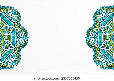 Light Geometric ethnic mandala background