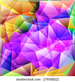 Light geometric pattern, triangles background, polygonal design.  Vector EPS 10 illustration.