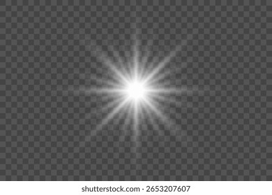 Efeito de brilho de luz, Twinkle luz estrela, brilhante luz estrela flash faísca, ilustração vetorial.
