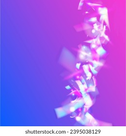 Light Glare. Retro Abstract Gradient. Blue Party Glitter. Festive Art. Rainbow Effect. Blur Design. Flying Foil. Glitch Sparkles. Purple Light Glare