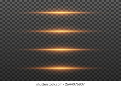 Light glare and sparkle of an explosion. A flash of sparks and lines.