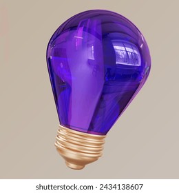light glass lamp 3d vector