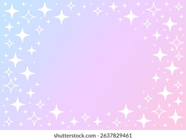 Light glitter background frame. Vector illustration