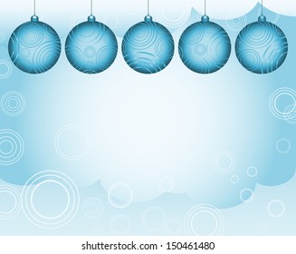 the light glow Christmas background with decorations