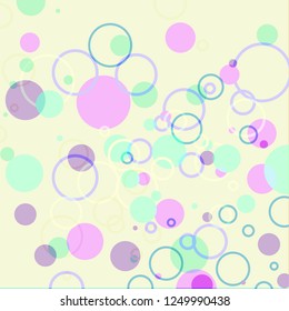 Light glow colorful bubble floating in liquid abstract background vector