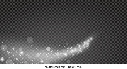 Light glow effect stars bursts with sparkles isolated on transparent background.