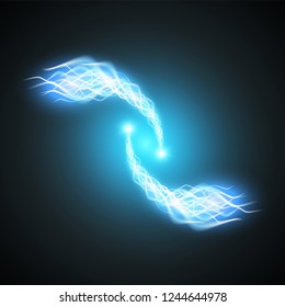 Light glow effect stars bursts with sparkles isolated on transparent background.